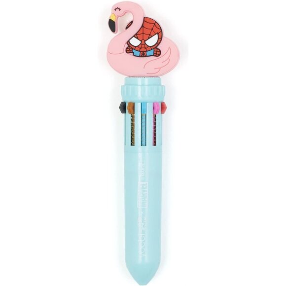 Yoobi X Marvel Mini 10 Color Retractable Pen - Flamingo Design - Picture 1 of 5